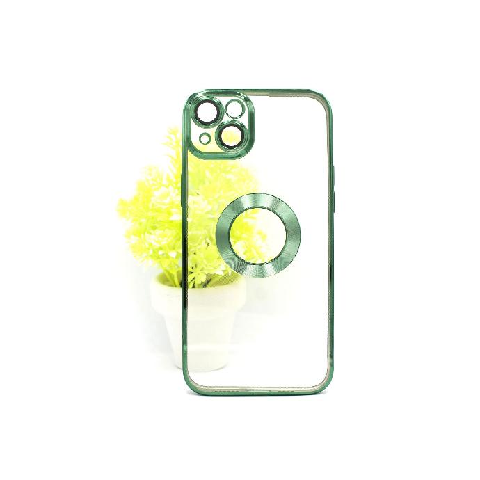 [PO29BIP14-8-11] Iphone 14 Chrome Case Mobile Pouch (Green)