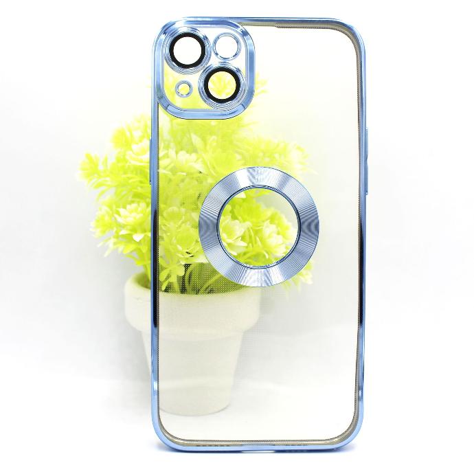 Iphone 14 Pro Max Chrome Case Mobile Pouch (Blue)