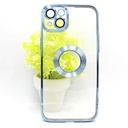 Iphone 14 Pro Max Chrome Case Mobile Pouch (Blue)