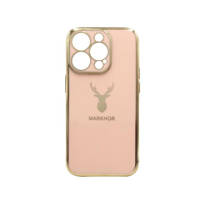 Iphone 14 Pro Gold Chrome Case Mobile Pouch (T-Pink)
