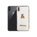 Iphone X Bear Case Mobile Pouch (White)