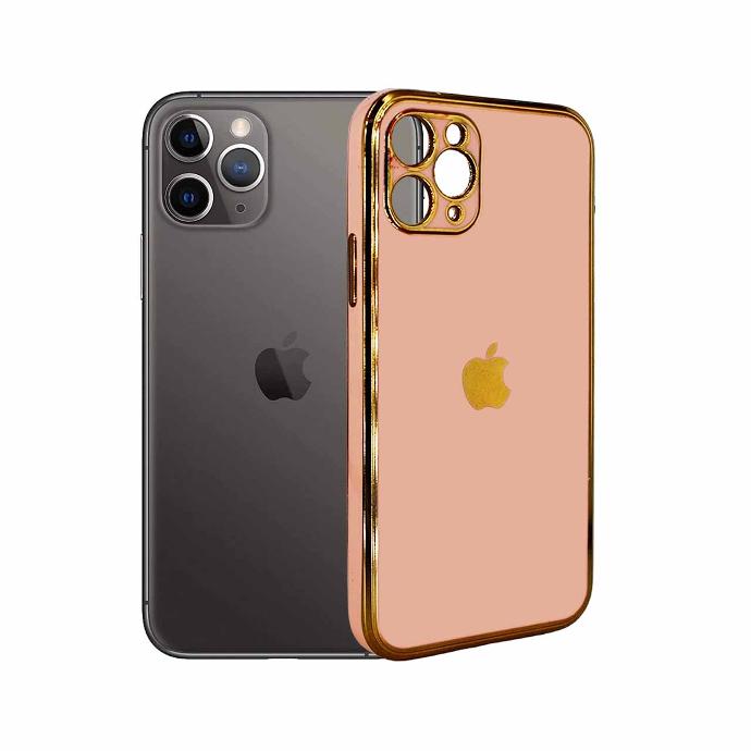 Iphone 11 Pro Gold Side With Logo Mobile Pouch (T-Pink)