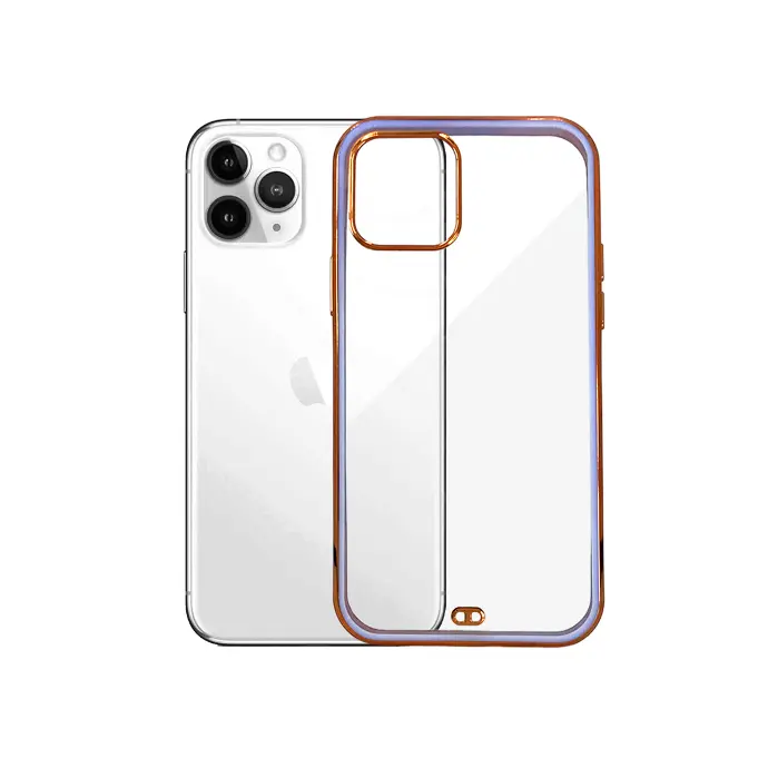 Iphone 11 Pro Max Soft Silicone Mobile Pouch (Light Purple)