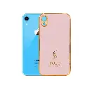 Iphone XR Chrome Case Logo Mobile Pouch (Baby Pink)