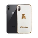 Iphone XS Max Bear Case Mobile Pouch (White)