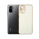 Redmi Note 10 Gold Chrome Case Mobile Pouch (White)