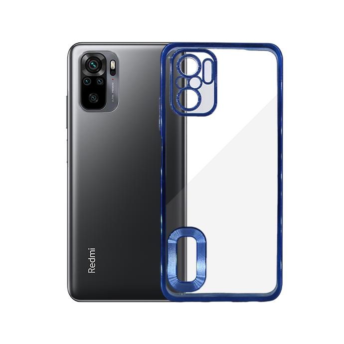 Redmi Note 10 Colour Chrome Case Mobile Pouch (Blue)