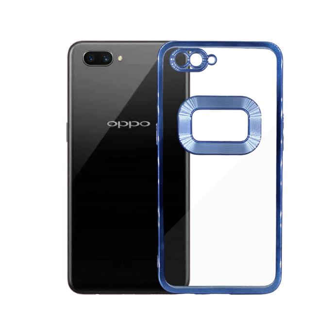 [PO29BOA3S-8-3] Oppo A3S CD Chrome Case Mobile Pouch (Blue)