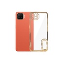 Oppo F17 CD-Chrome Logo Ring Case Mobile Pouch (Golden)