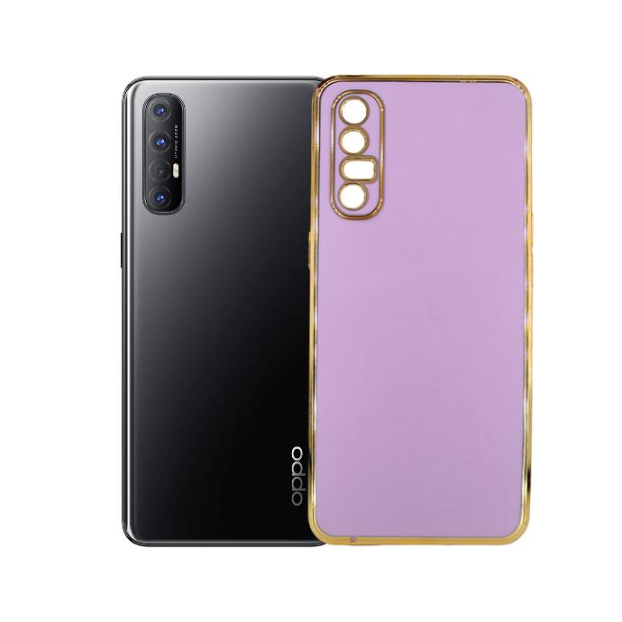 Oppo Reno 3 Pro Colour Chrome Case Mobile Pouch (Light Purple)