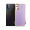 Oppo Reno 4 Colour Chrome Case Mobile Pouch (Light Purple)