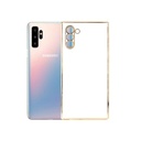 Samsung Note 10 Gold Chrome Case Mobile Pouch (White)