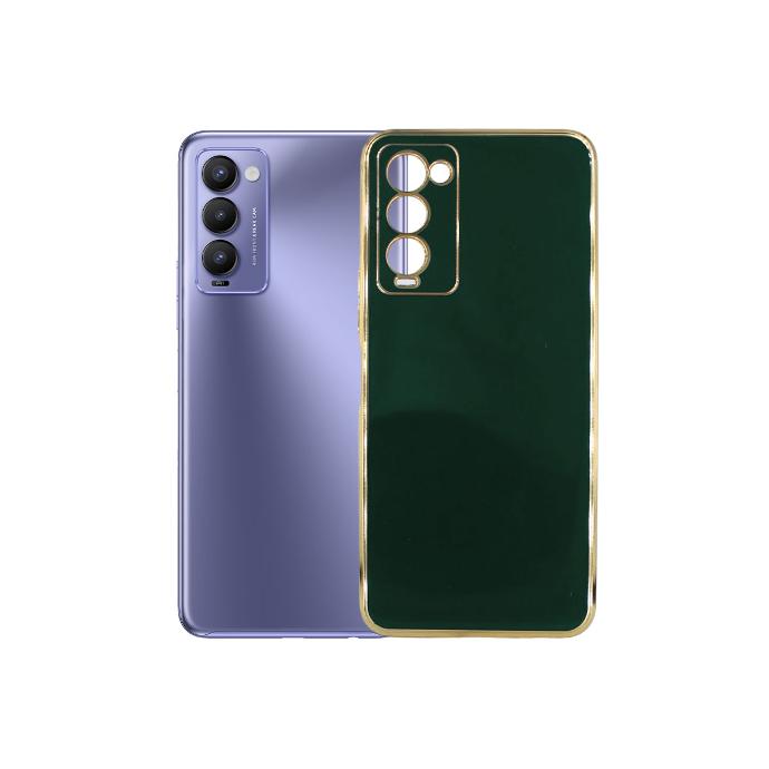 Tecno Camon 18 Colour Chrome Case Mobile Pouch (Green)