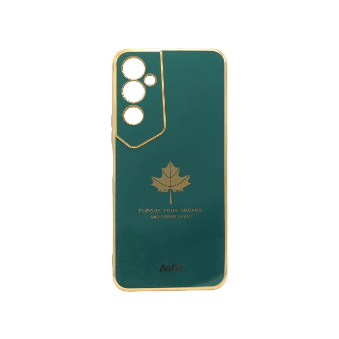 Tecno Pova Neo 2 Leaf Gold Chrome Mobile Pouch (Green)