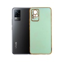 Vivo V21E Gold Chrome Case Sea Green – Slim Stylish Silicone Cover