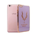 Vivo Y66 Gold Chrome Case Mobile Pouch (Light Purple)
