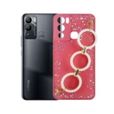 Infinix Hot 12I Ladies Fancy Ring Pouch Mobile Pouch (Pink)