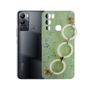 Infinix Hot 12I Ladies Fancy Ring Pouch Mobile Pouch (Sea Green)