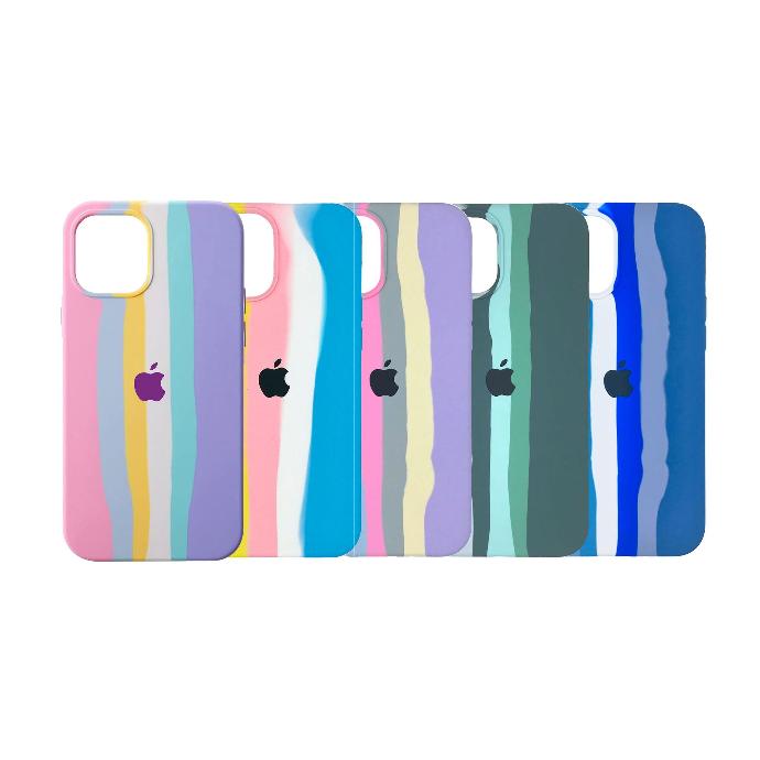 [PO41BIP12PMAX-1] Iphone 12 Pro Max Rainbow Pouch Mobile Pouch