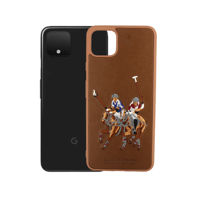 Google Pixel 4Xl Santa Barbeera Case Mobile Pouch (Brown)
