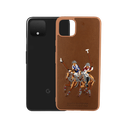 Google Pixel 4Xl Santa Barbeera Case Mobile Pouch (Brown)