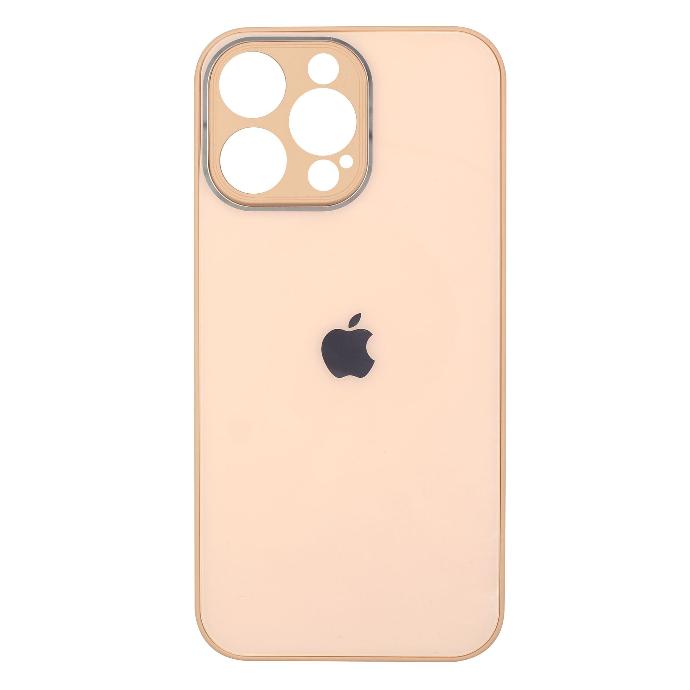 Iphone 14 Pro Max Glass Case Mobile Pouch (T-Pink)