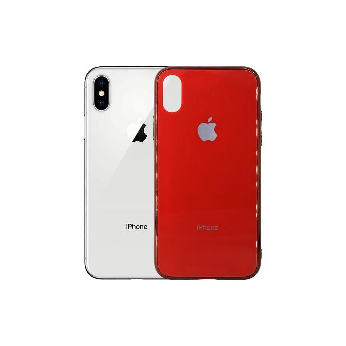 Iphone X Hard Pouch Mobile Pouch (Red)