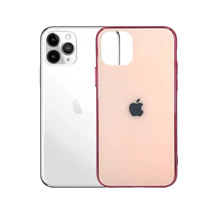 Iphone 11 Pro Glass Pouch Mobile Pouch (Ash Rose)