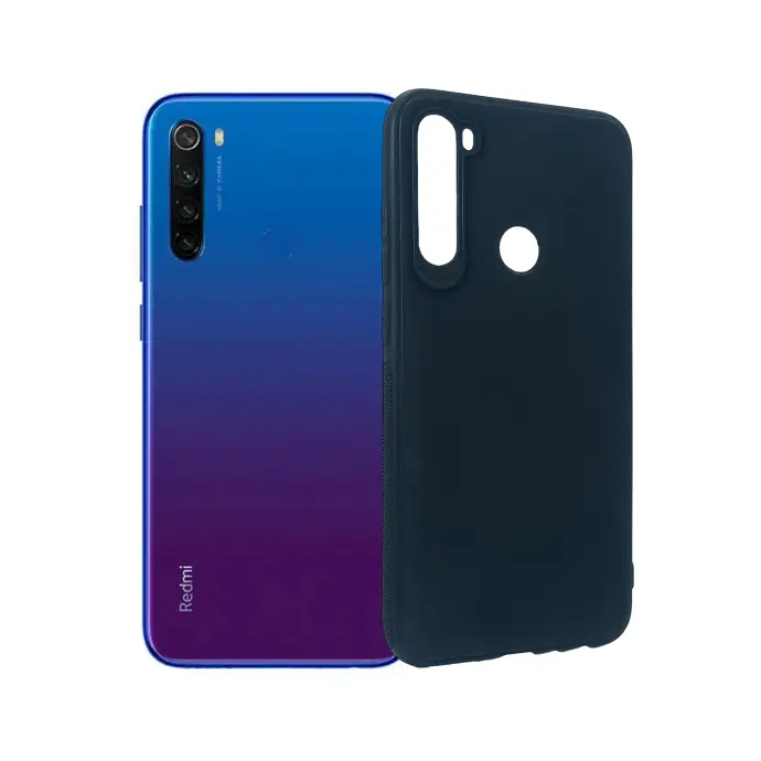 [PO4BMINOT8-4-2] Redmi Note 8 Soft Paper Case Mobile Pouch (Black)