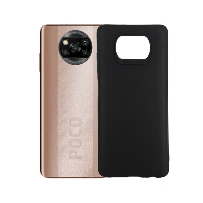 Redmi Poco X3 Soft Paper Case Mobile Pouch (Black)