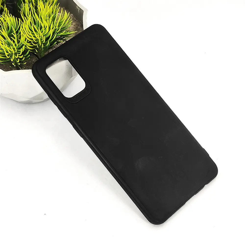 Samsung A31 Soft Paper Case Mobile Pouch (Black)