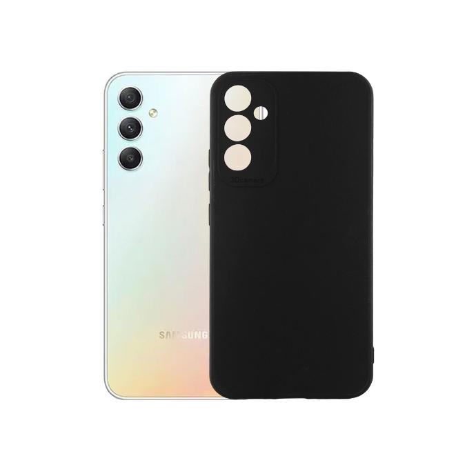 Samsung A34 Soft Paper Case Mobile Pouch (Black)