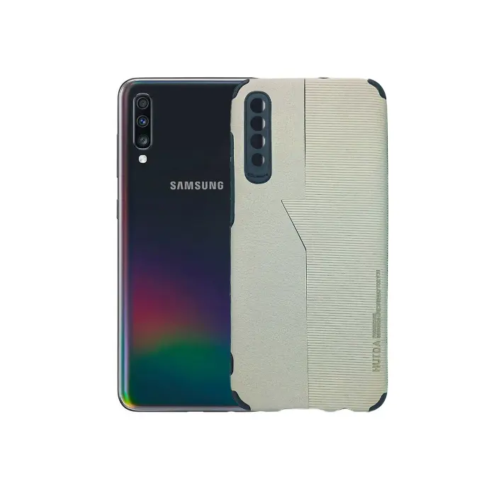 [PO4BSA70-4-2] Samsung A70 Soft Paper Case Mobile Pouch (Black)