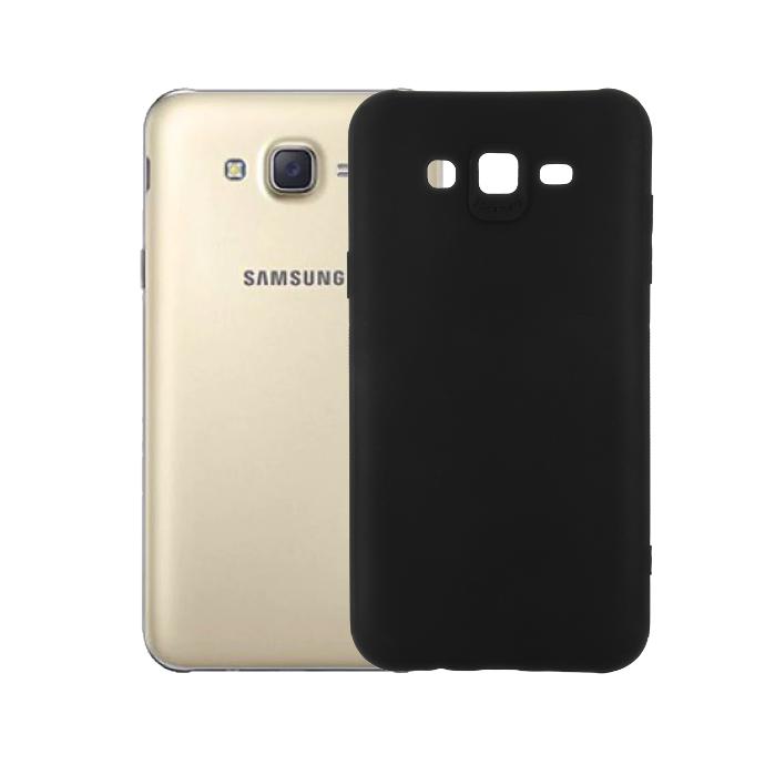 Samsung J7 Soft Paper Case Mobile Pouch (Black)