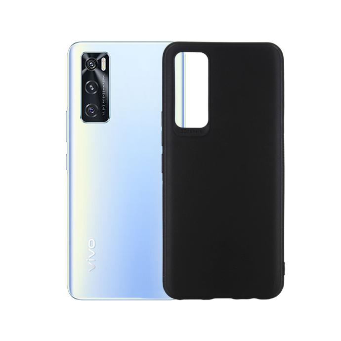 Vivo V20Se Soft Paper Case Mobile Pouch (Black)