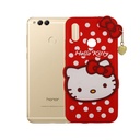 Huawei Honor 10 Lite Kitty Case Mobile Pouch (Red)