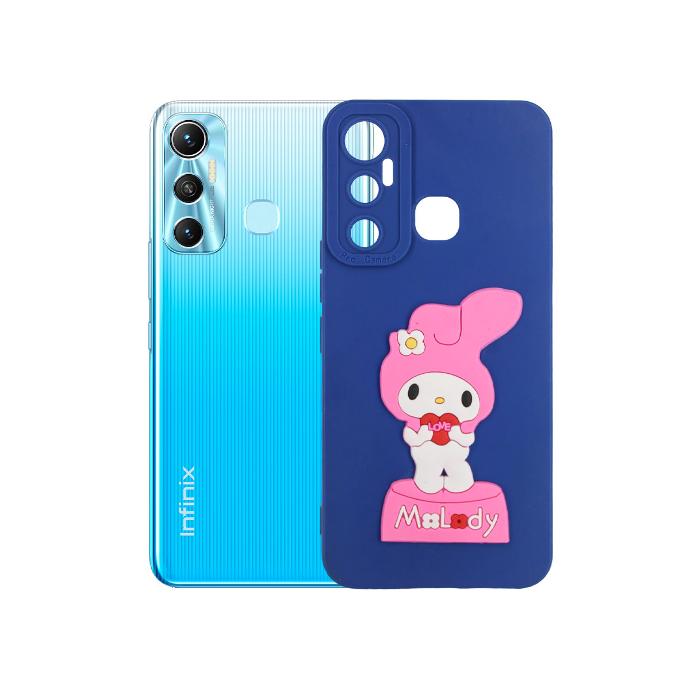 [PO51BIHOT11-1-3] Infinix Hot 11 Mobile Pouch (Blue)