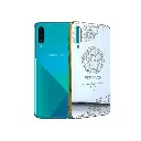 Samsung A20 Gold Plated Pouch Mobile Pouch (Silver)