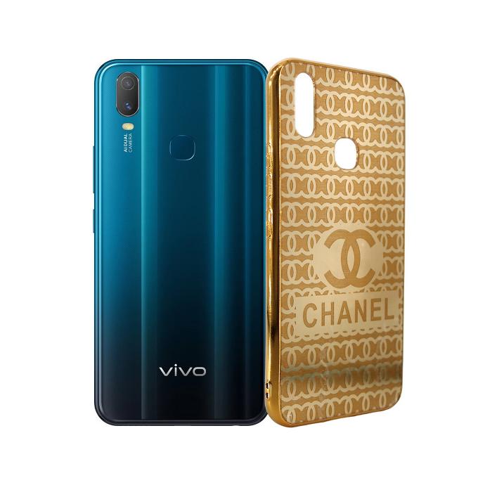 [PO52BVIY11] Vivo Y11 Gold Platted Pouch Mobile Pouch
