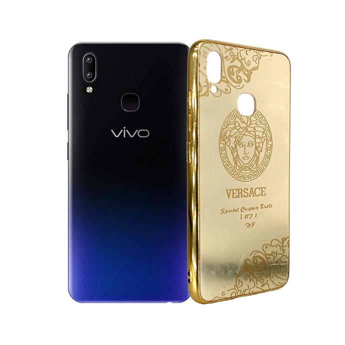 Vivo Y91 Gold Platted Pouch Mobile Pouch