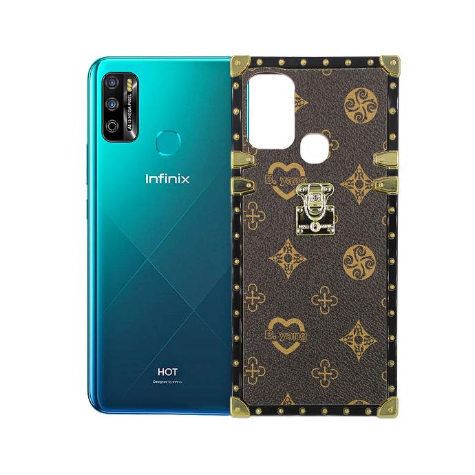 Infinix Hot 11 Play/Hot 10 Play Ladies LV Back Case (Brown)