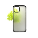 Iphone 12 Pro Max Matte Back Case Mobile Pouch (Black)