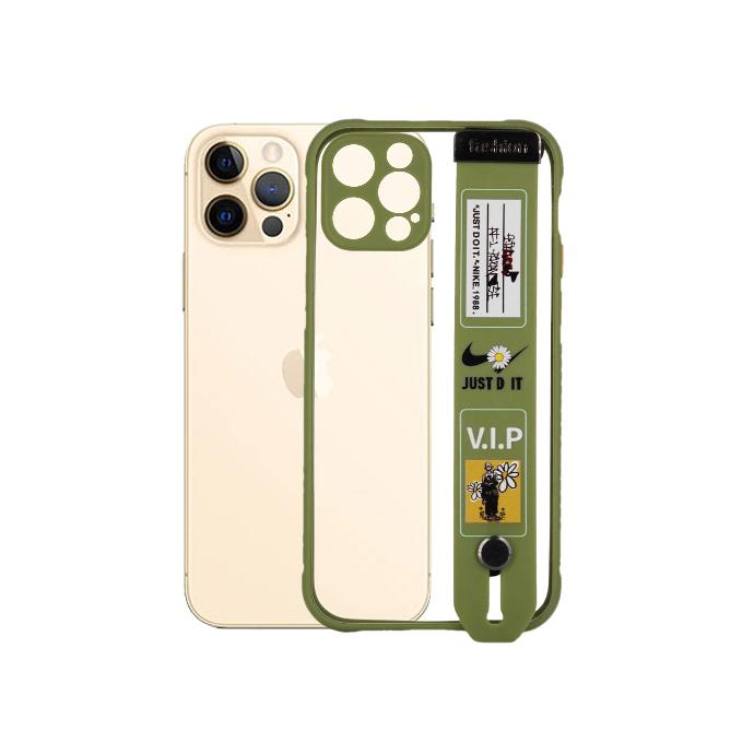 [PO6BIP12PR-7-11] Iphone 12 Pro Colour Stand Pouch Mobile Pouch (Green)