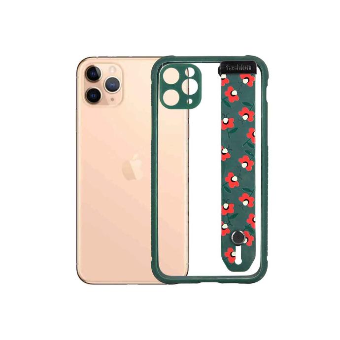 Iphone 11 Pro Max Silicone Case Mobile Pouch (Green)