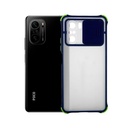 Redmi Poco F3 Colour Button Shutter Mobile Pouch (Blue)