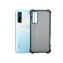 Oppo Realme 7 Matte Colour Button Mobile Pouch (Green)