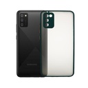 Samsung A02S Matte Colour Button Mobile Pouch (Green)