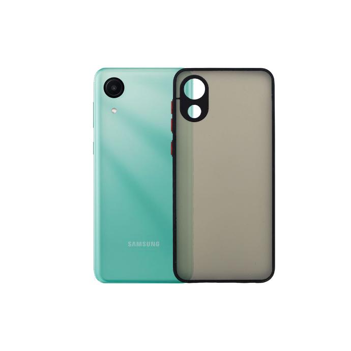 Samsung A03C Matte Pouch Mobile Pouch (Black)