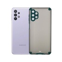 Samsung A32 Matte Colour Button Mobile Pouch (Green)