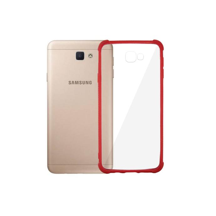 [PO6BSJ7PRM-4-4] Samsung J7 Prime Matte TPU Colour Case Mobile Pouch (Red)